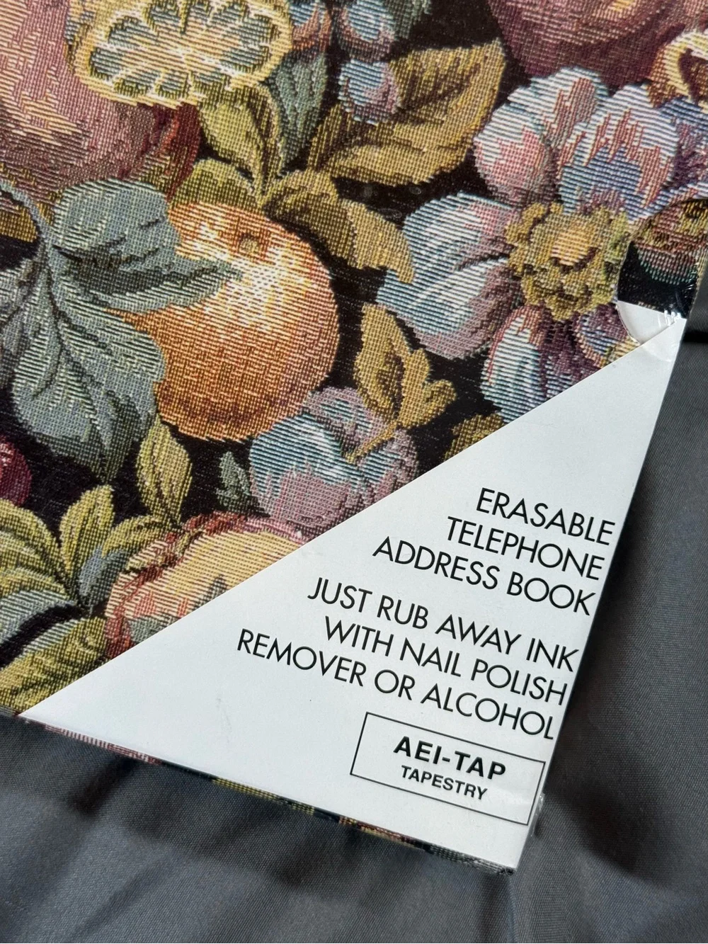 AEI-TAP Tapestry Fruit Garden Erasable Address Book - Multicolor